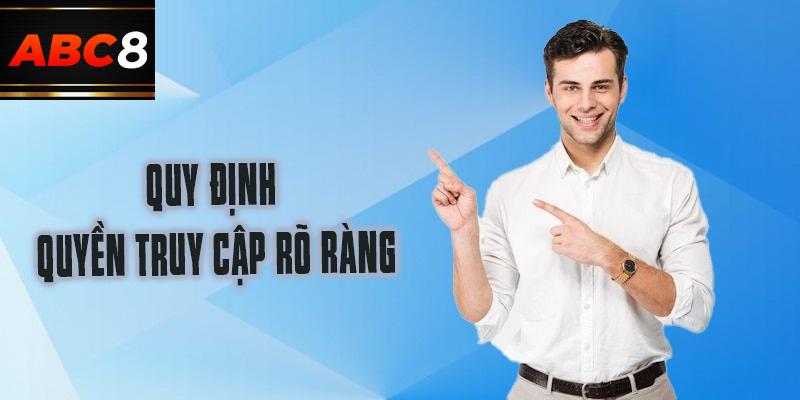 Quy định quyền truy cập rõ ràng